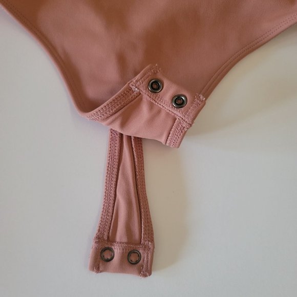 Express Bodysuit Small Tank Style Lined Snap Closure One Piece - Picture 3 of 4